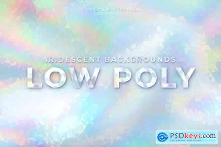 Iridescent Low Poly Backgrounds