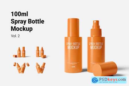 100ml Spray Bottle Mockup Vol.2