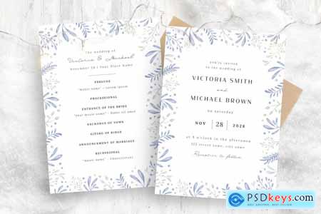 Winter Wedding Invitation Card