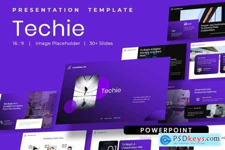 Techie - Creative Online Company Powerpoint