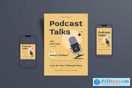 Podcast Talks Flyer & Instagram Post