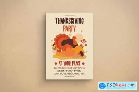Thanksgiving Party Flyer