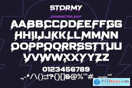 Stormy - Strong Bold Typeface