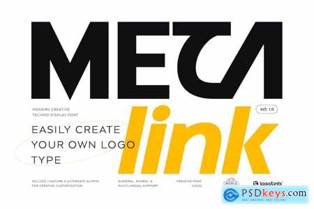 Meta Link - Modern Font
