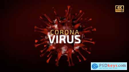 Corona Virus Titles CovID Loop 4K 26065613