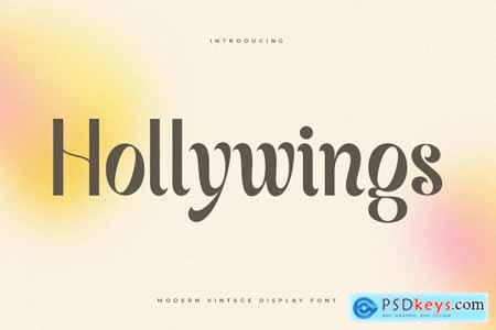 Hollywings - Modern Vintage Display Font