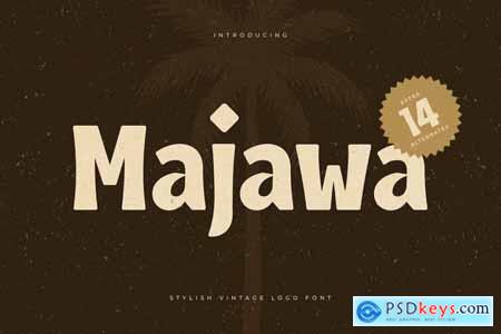 Majawa - Stylish Vintage Logo Font
