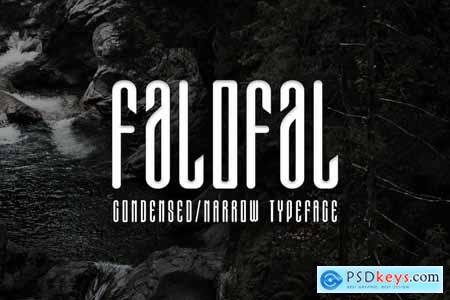Falofal - Condensed Narrow Typeface