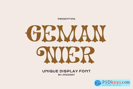 Geman Nier - Vintage Display Font