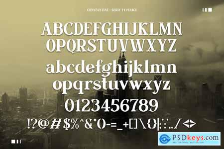 Constantine - Bold Serif Typeface