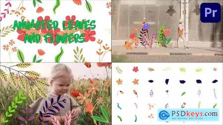 Animated Leaves And Flowers for Premiere Pro 40441587