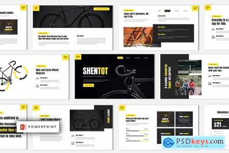 Shentot - Bicycle Sports Club Powerpoint Template