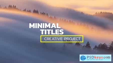 Minimal Titles - Premiere Pro 40512919