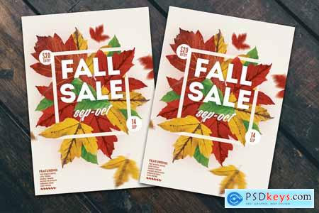 Fall Season Sale Flyer Poster