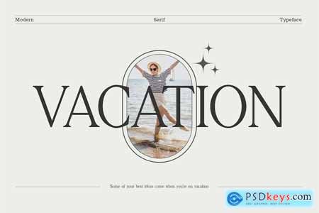 Vacation Serif Typeface