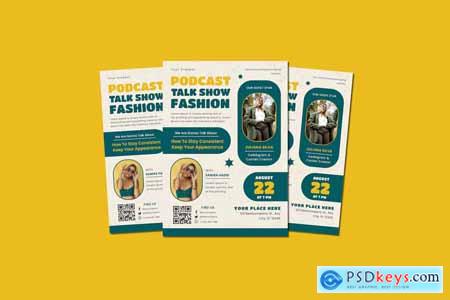 Podcast Talk Show Fashion Flyer
