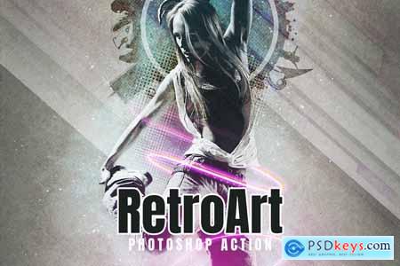 RetroArt - Photoshop Action