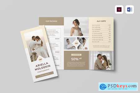 Photography Trifold Brochure MS Word & Indesign