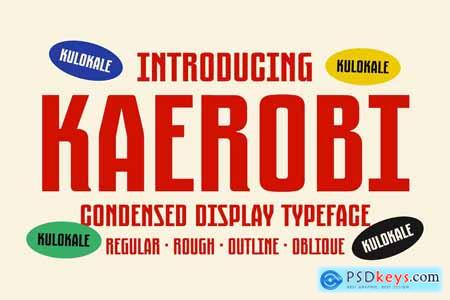 Kaerobi Condensed Display Vintage Font