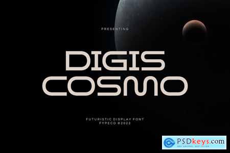 Digis Cosmo-Futuristic Display Font