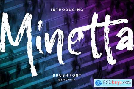 Minetta Brush Font