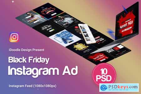 Black Friday Instagram Banners Ads - 10PSD