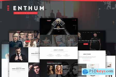 Enthum - Agency & Portfolio PSD Template