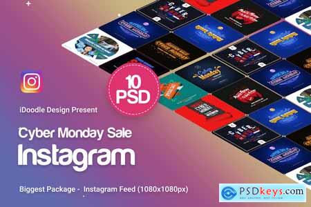 Cyber Monday Instagram Banners Ad - 10 PSD