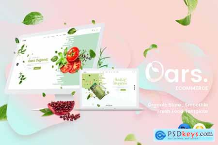 Oars - Organic Store , Smoothie Template