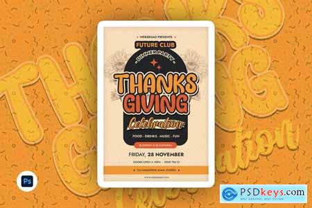 Thanksgiving Party Flyer Y6YV8X4