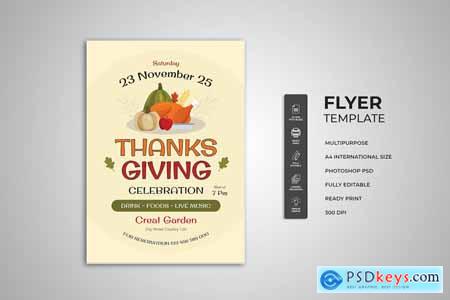 Thanksgiving Celebration Flyer 6USLDCW