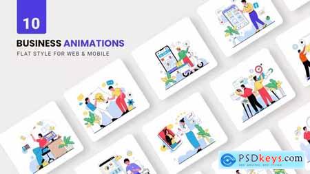 Business Animations - Flat Concept 40657113