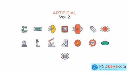 Artificial Line Icons Vol.2 40330677