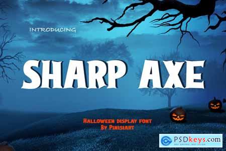 Sharp Axe - Halloween Display Font