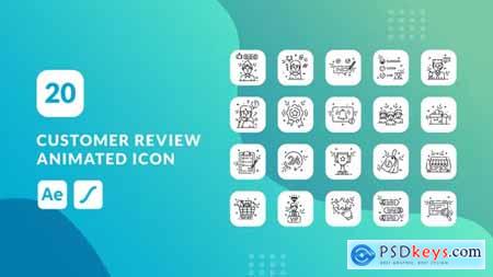 Customer Review Animated Icons - After Effects 40701646