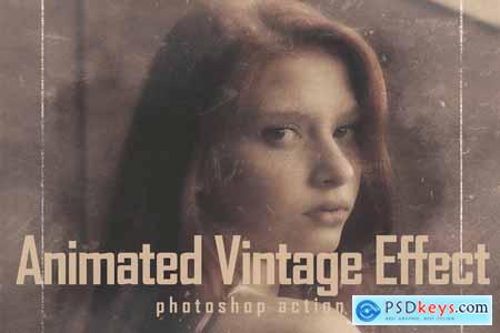 Animated Vintage Effect - Photoshop Action