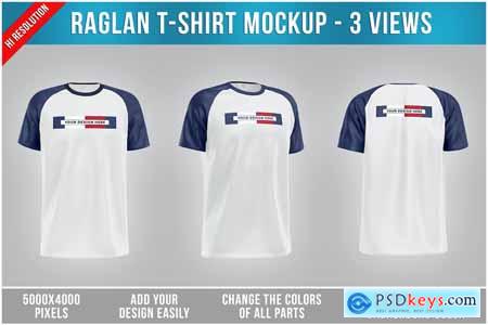 Raglan T-Shirt Mockup