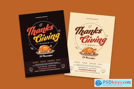 Thankgiving Dinner Flyer