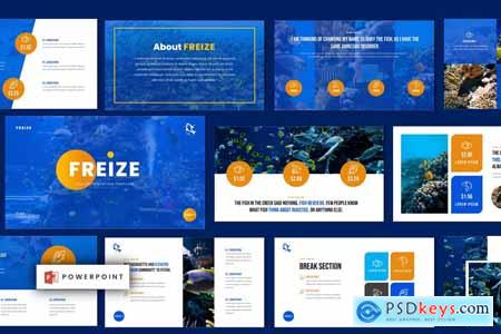 Freize - Fishing Clubs Powerpoint Template