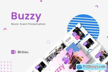 Buzzy - Music Event Presentation PowerPoint