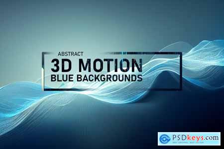 3D Abstract Motion Blue Backgrounds