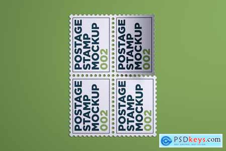 Postage Stamp Mockup 002