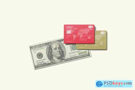Money and Credit Card Mockup