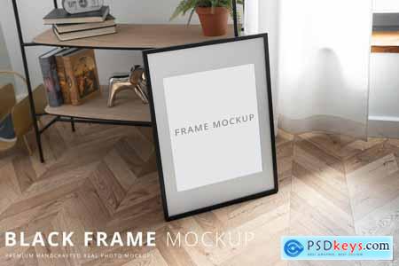 Picture & Photo Black Frame Mockup Interior