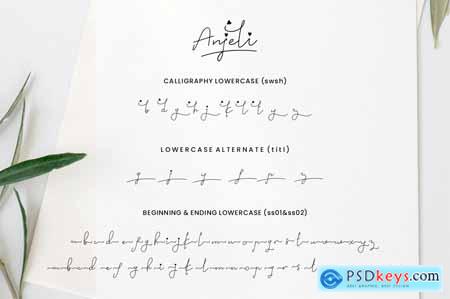 Anjeli - Elegant Signature Calligraphy Font