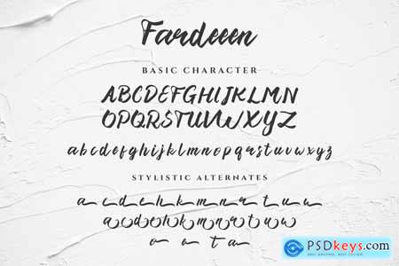 Fardeeen - Modern Brush Font