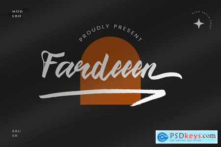 Fardeeen - Modern Brush Font