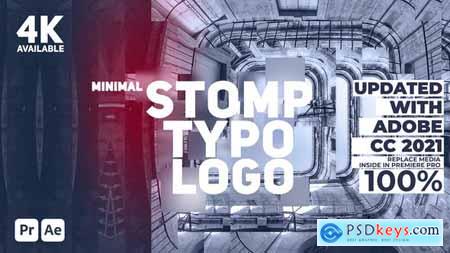 Minimal Stomp Typo Logo for Premiere Pro