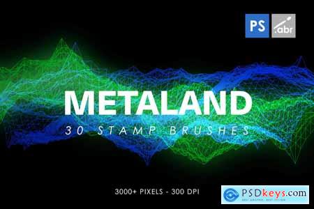 30 Metalandscape Photoshop Stamp Brushes