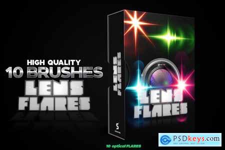 Optical Flares Photoshop Brushes